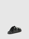Chinelos com Apliques em Preto